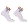 Barcode Berlin Chaussettes Love is Love Rainbow-Blanc
